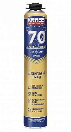 Пена монтажная KRASS Professional V70 зима 0,89л 9591609