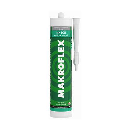 Герметик Makroflex NX 108 силиконовый нейтральный белый  290мл 46773