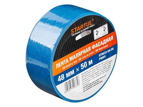 Лента малярная 48ммх50м фасадная STARTUL PROFI (ST9033-50-50)