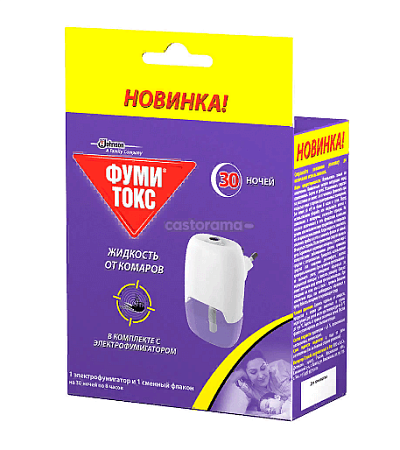 SC J Фумитокс Фумигатор + жидкость 30 ночей, 657102/64963