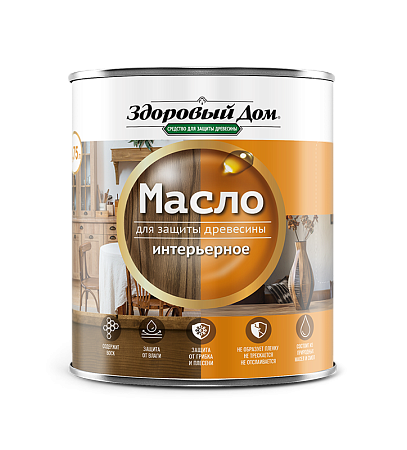 Масло Здоровый Дом интерьерное 0,75л Махагон 9593084