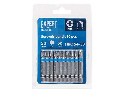 Насадка крестообразная PH2 50мм 10шт EXPERT STARTUL SE8502-50