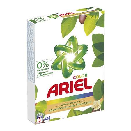 Порошок стиральный "Ariel" автомат 450гр. аромат масла Ши