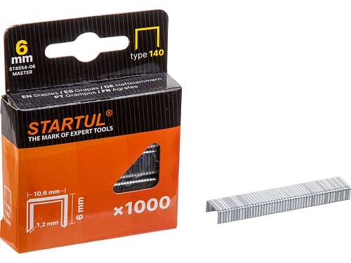 Скобы  8 мм тип 140 (1000шт) STARTUL MASTER ST4554-08