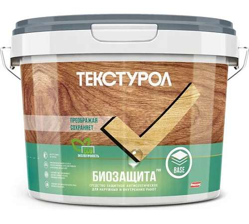 Грунт-антисептик для древесины Текстурол Биозащита PRO 10л бесцветный 0013953