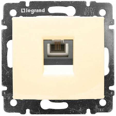  Розетка "Legrand" Valena крем ТФ 774338 без рамки  