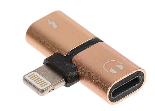 Переходник "LuazON" с Lightning на 2xLightning, 8pin 4283713 - - - -