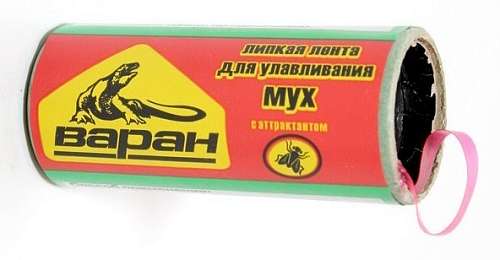 Лента от мух липкая "Варан"  6-233
