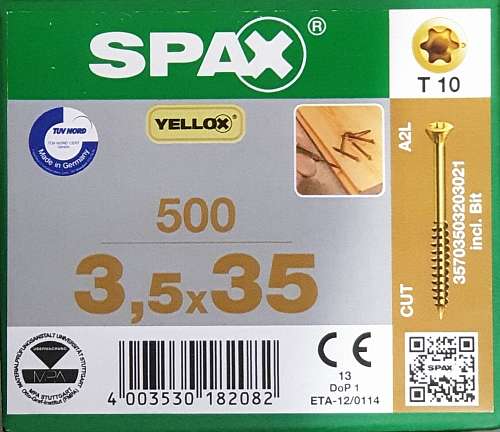  SPAX 3,5x35    ,  T10 4003530182082   1 
