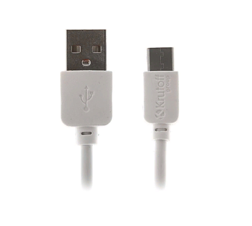 Кабель Krutoff, Type-C - USB  2А, 1м белый  /4061080/