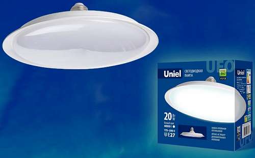 Лампа светодиодная Uniel LED-U165, Форма "UFO" (20Вт, Е27, 4000К)  UL-00004571