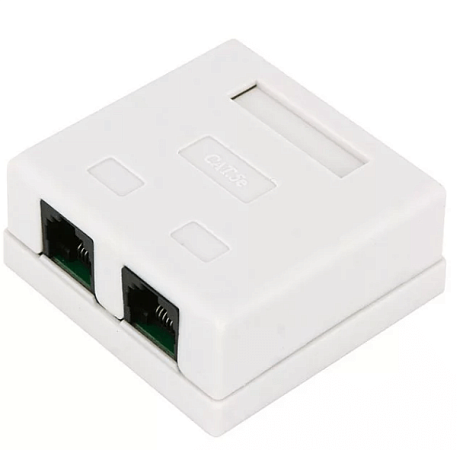  Розетка ПК (RJ45 кат. 5е) 2гн. "Rexant" 03-0151  