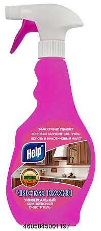Средство чистящее "Help" Чистая кухня 0,5л с распылителем  4-5705