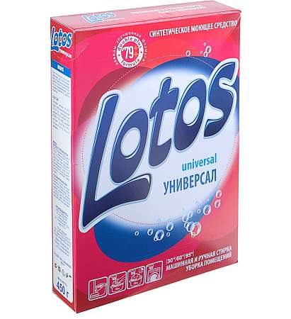 Порошок стиральный Lotos универсальный 450г 4386910