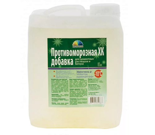Добавка противоморозная Радуга 5л хлорид кальция  43445