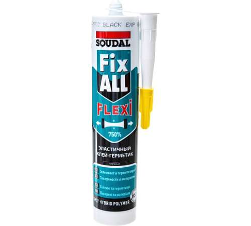 Клей герметик Soudal Фикс Алл черный 290мл 134901