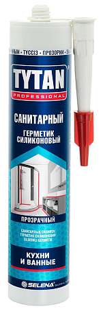 Герметик Tytan силиконовый санитарный прозрачный 280мл 17998