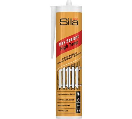 Герметик Sila Pro Max Sealant Hlgh Temp термостойкий красный 290мл SSHTBL029