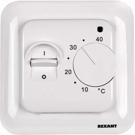 Термостат механический Rexant R70XT белый 3.6кВт, 16А, +5...+45°С, IP20 51-0531