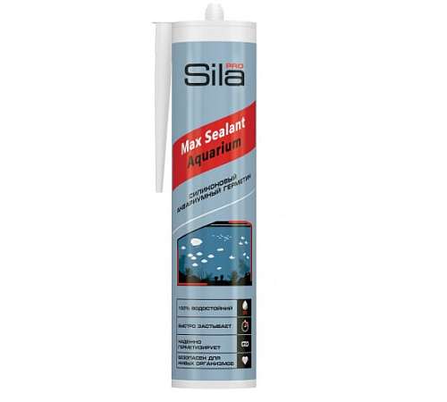Герметик Sila Pro Max Sealant AQ аквариумный бесцветный 290мл SSAQCL029