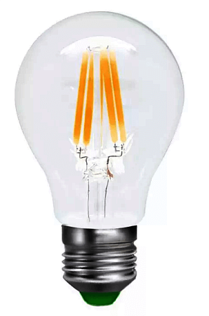 Лампа светодиодная Filament груша 8(75)W Е-27 А-60 тип UNEL sky тёплый белый UL-00000304