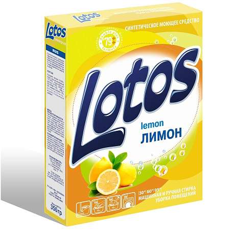 Порошок стиральный Lotos Лимон автомат 350г 4386904