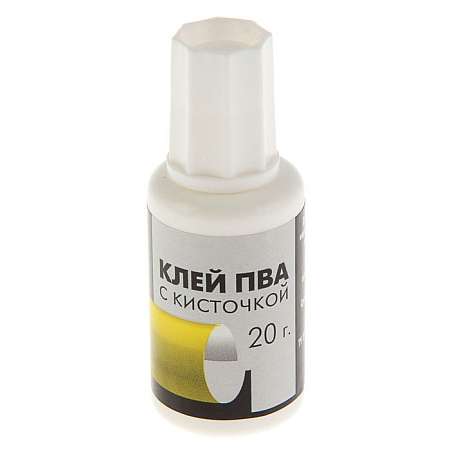 Клeй ПВА с кисточкой "Гамма эконом", 20г  1673196