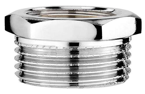 Футорка латунная 1/2"штуцер х3/8"гайка хром