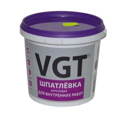 Шпатлевка "ВГТ" для внутренних работ  1,7КГ 