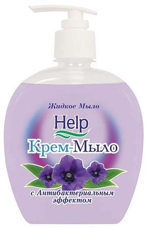 Жидкое мыло "Help" 500г антибактериальный эффект  5-0370