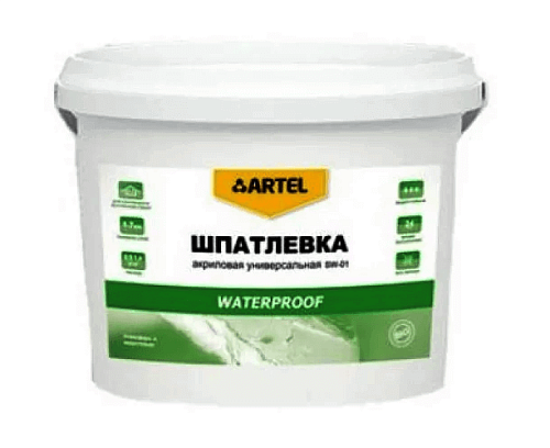 Шпатлевка "Артель" 18кг. SW  универсальная водостойкая (ведро)