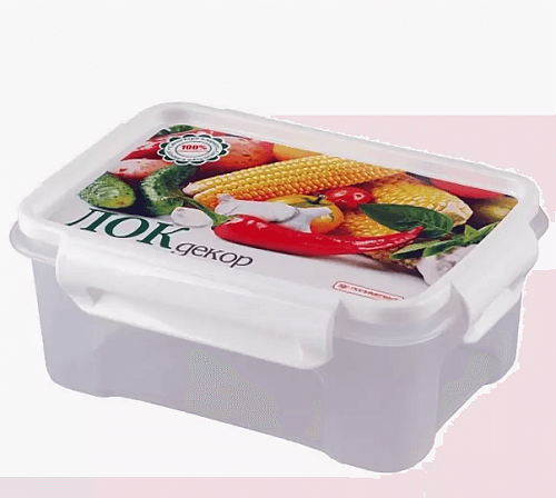 Контейнер 0,75л "ЛОК декор" СВЧ "Полимербыт" 76101