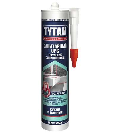 Герметик Tytan Professional UPG силиконовый санитарный прозрачный 280мл 229543