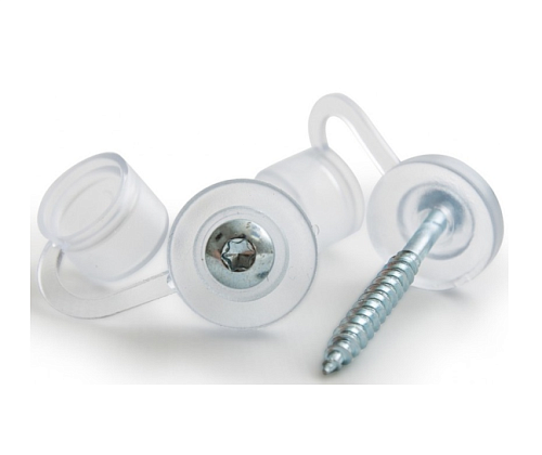 Шайба кровельная с колпачком, бесцветная (пакет 25шт)