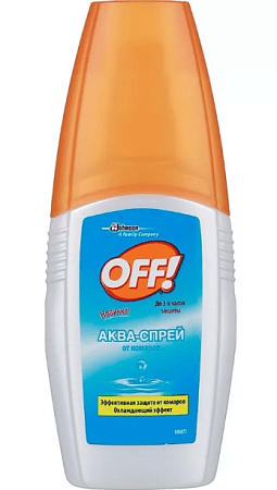 SC J OFF Спрей Аква от комаров с охлажд.эффектом, 100мл  /693526/