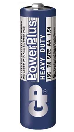 Батарейка GP LR06 (AA) Power Plus, солевая