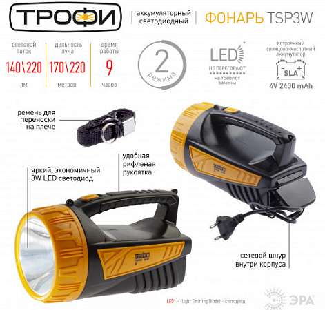 Фонарь ТРОФИ TSP3W С0045554