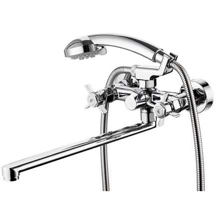 Смеситель TROYA для ванны QMG7-A621 двухвентильный  длинный излив 