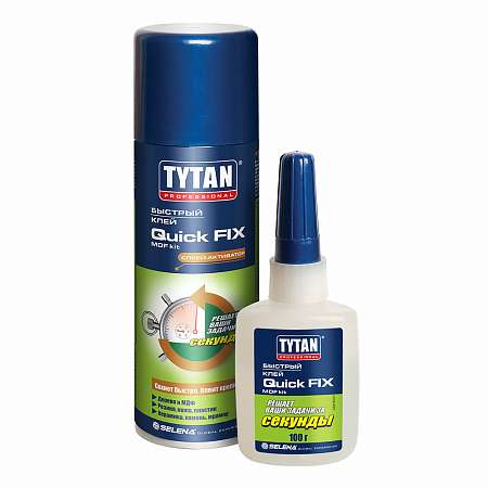 Клей Tytan Professional двухкомпонентный цианаткрилатный для МДФ (200мл+50гр) 62925P