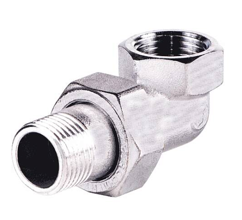Американка 1" Ду 25 угловая хром матовый Giacomini R19X005