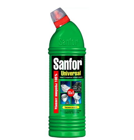 Средство чистящее "Sanfor" 750г universal 10в1 лимонная свежесть  /1544/