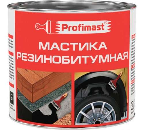Мастика резино-битумная 1,8кг Profimast 237263