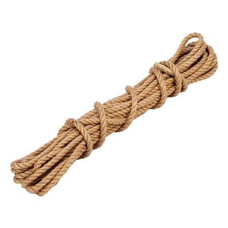 Веревка джутовая 8мм L 10м крученая  Сибртех 94013