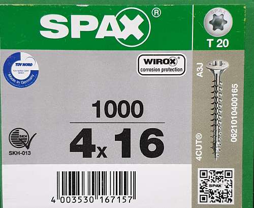  SPAX 4.0x16  ,  20 4003530167157   1 
