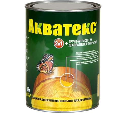 Антисептик для дерева Акватекс 0,8 л. Рябина 