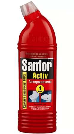 СХЗ SANFOR ACTIV Средство для чистки и дезинф. Антиржавчина 500мл