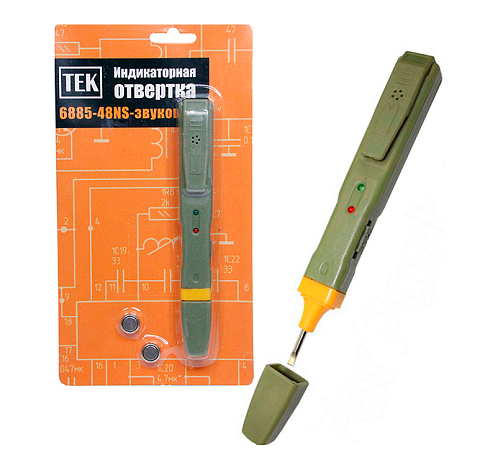 Отвертка- индикатор 6885-48NS (RFA101) звуковая