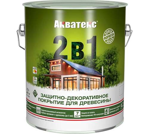 Антисептик для дерева Акватекс 2,7 л. Сосна 