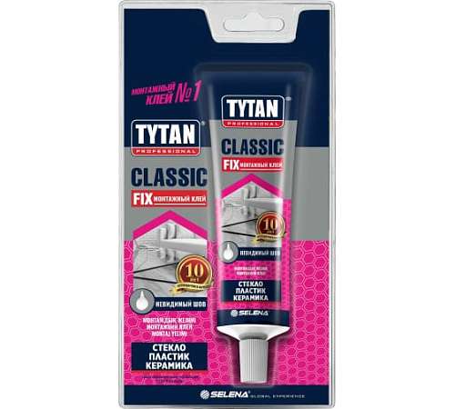 Клей монтажный Tytan Classic Fix  каучуковый прозрачный 100мл 46835