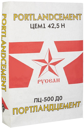Цемент М-500 Д0 40 кг Русеан 